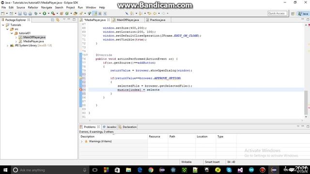 How to make a music player in java using eclipse : Part#4 смотреть онлайн