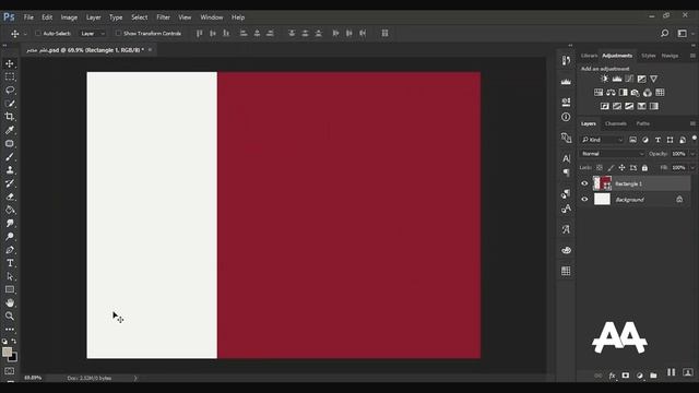 07 - اداه الاصطفاف و رسم الاشكال :: كورس فوتوشوب - Photoshop Course l Align & Rectangle Tool смотреть онлайн