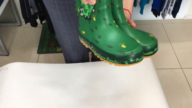 Резиновые сапоги для мальчика Regatta PeppaPuddle Welly, цвет зеленый | RKF706 SV7 30