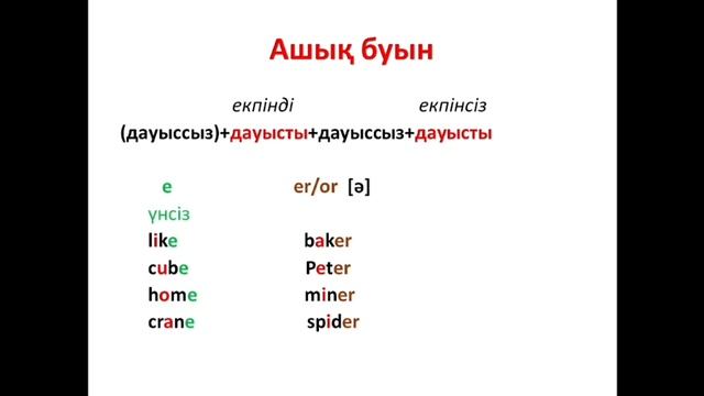 5 САБАҚ #АҒЫЛШЫН #АШЫҚ БУЫН смотреть онлайн