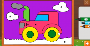 Уникальная раскраска 11. Раскрашиваем по цифрам. На Русском.