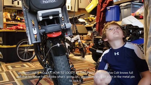 HAMAX CARESS child bike seat on Lectric XP смотреть онлайн