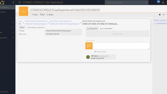 WEBCON BPS: Parent/sub workflow Breadcrumb смотреть онлайн