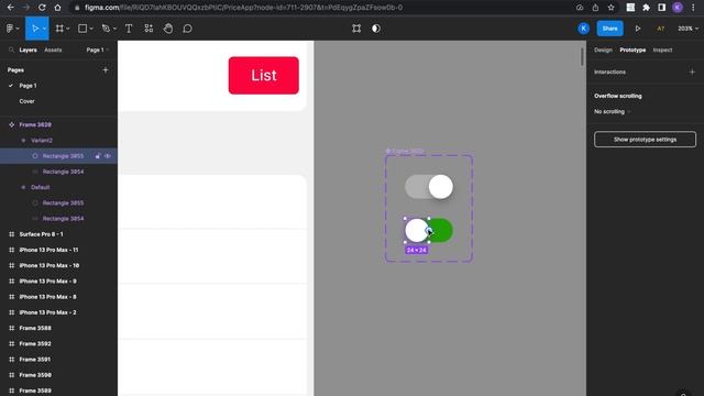 How to create toggle button in figma. смотреть онлайн