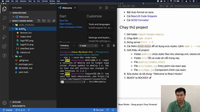 React hooks: 01 - Setup project với create react app (2020) смотреть онлайн