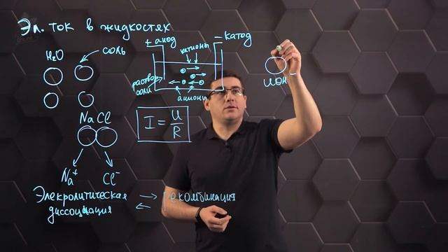 Электрический ток в жидкостях. 10 класс. смотреть онлайн