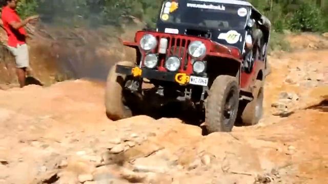 Willys with XD3P engine performing rocky terrain смотреть онлайн