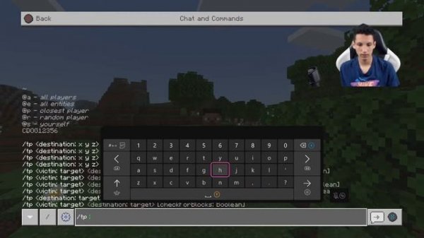 Minecraft TELEPORT COMMAND Tutorial (TP Command)