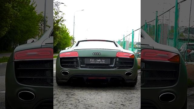 ЛЮТЫЙ ВЫХЛОП с ПОПКОРНОМ на AUDI R8 V10 5.2 2011 смотреть онлайн