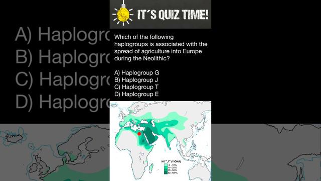 Which of the haplogroups is associated with the spread of agriculture into Europe during Neolithic? смотреть онлайн