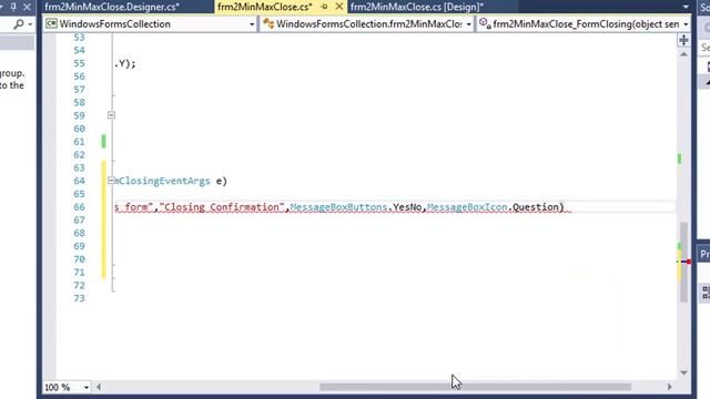 How to show closing confirmation message in C# winform смотреть онлайн