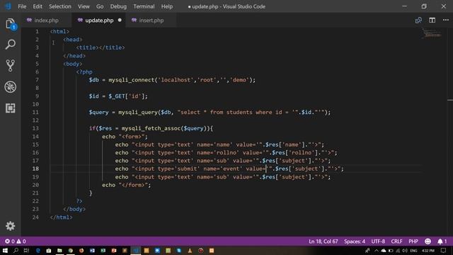 05 - Update / Delete record from database using PHP - PHP Sindhi Tutorials смотреть онлайн