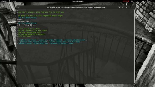 Upload disk from ova to oVirt смотреть онлайн