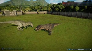 Jurassic World Evolution 2 бои динозавров-индоминус рекс VS тираннозавр
