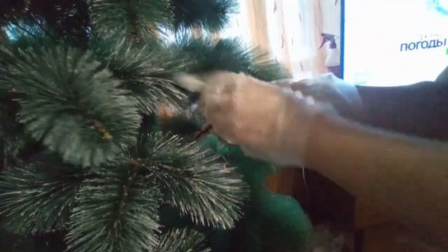 Переделала и нарядила новую новогоднюю елку. смотреть онлайн