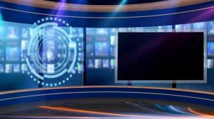 Студия С Диском 1. Креативная заставка - Студия для новостей.