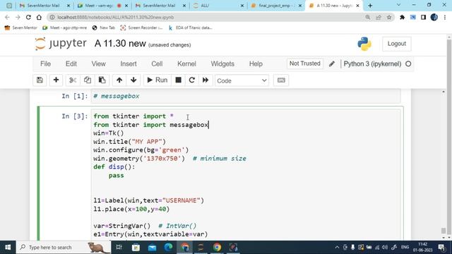 GUI Part-3(Graphical User Interface) |pythonforbeginners|python full course in hindi|pythontutoria смотреть онлайн