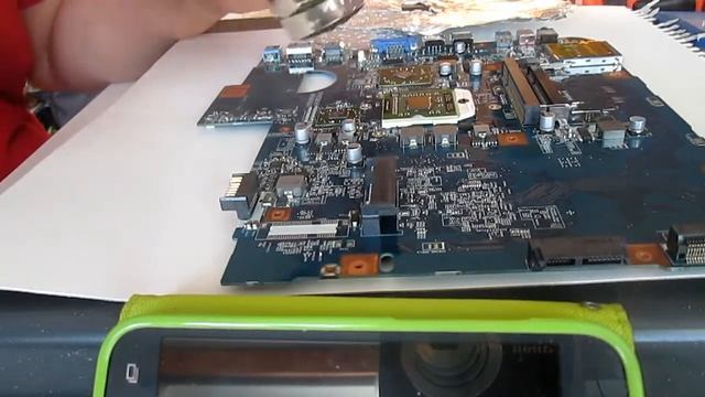 How to fix notebook Acer Aspire 5536/5236 series model MS2265 black screen with heat gun смотреть онлайн