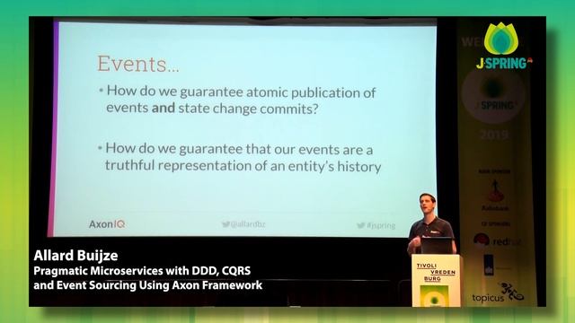 J-Spring 2019: Allard Buijze - Microservices with DDD, CQRS and Event Sourcing Using Axon Framework смотреть онлайн