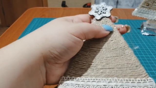 Интерьерная ёлочка за 30 минут,ёлочка своими руками. смотреть онлайн