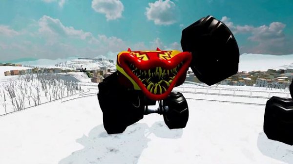 Epic Escape From Monster McQueen Eater, Granny, Iphone Eater, Poop Eater, Evil Eater in BeamNG