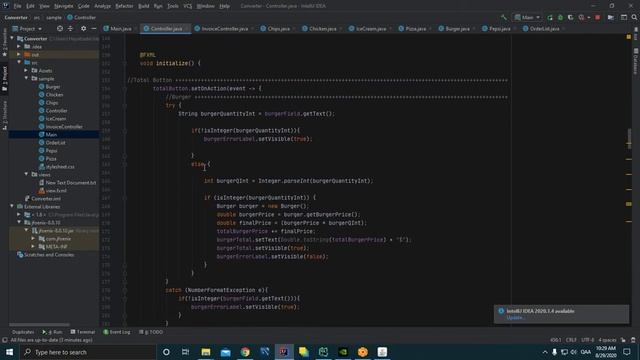 Java, Javafx Burger Shop calculator toy software смотреть онлайн