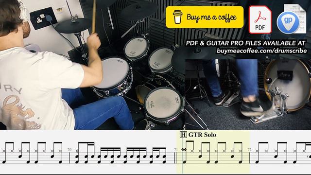 Play That Funky Music - Wild Cherry | DRUM SCORE Sheet Music Play-Along | DRUMSCRIBE смотреть онлайн