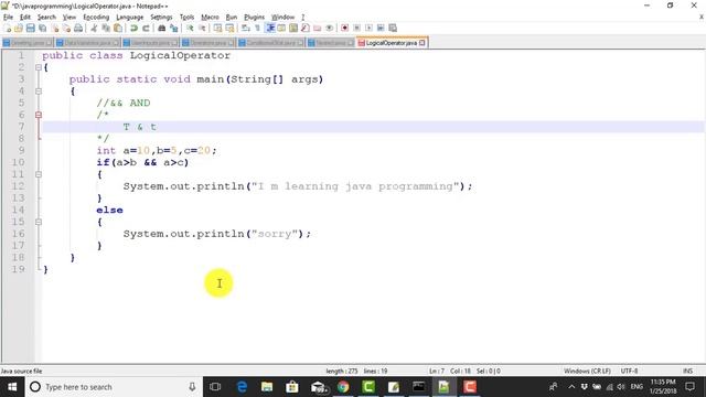 what are logical operators and how to use them in java programming through command prompt part-21 смотреть онлайн