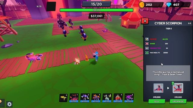 ROBO/CYBER TOWER ONLY CHALLENGE IN WORLD DEFENDERS!!! смотреть онлайн