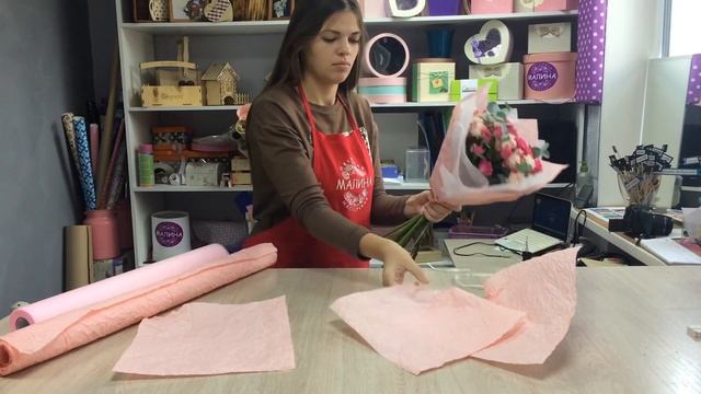 Как упаковать букет смотреть онлайн