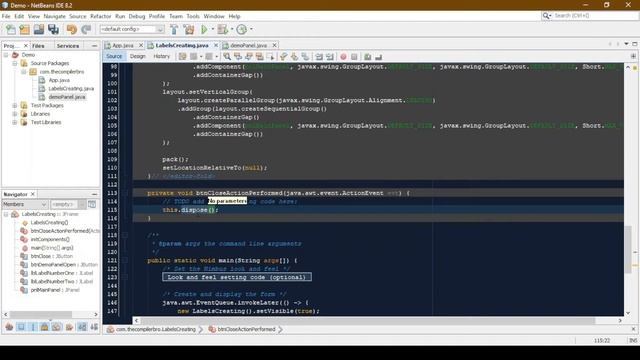 Java Swing Project-Part 4 | How to Add Buttons & Open New Frames by Clicking it | смотреть онлайн