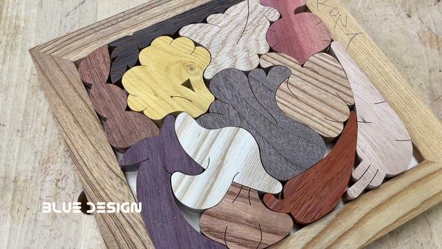 How to Make a Vegetables Square Puzzle Scroll saw смотреть онлайн