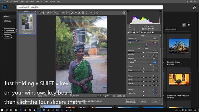 Camera RAW : Auto SHIFT Key Trick to correct images without affecting colors. 20 Seconds Tutorial смотреть онлайн