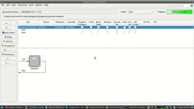 [Altera FPGA] How to read the *.pof file already programmed in the CPLD MAX II? (EPM240T100C5N) смотреть онлайн
