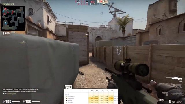 Test Live CSGO (newbie) Obs Studio - 1920x1080 60fps 6500Kbps Bitrate