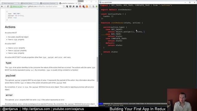 Building your first React + Redux Application (#2): Actions, Reducers, and Store смотреть онлайн