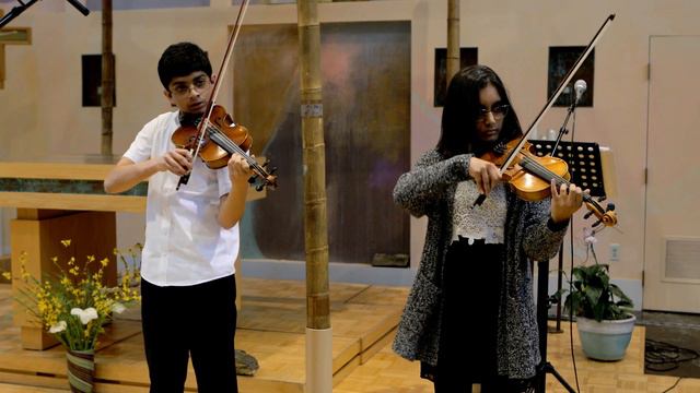 Vivaldi & Nachéz, Concerto in a minor, Op 3 6, 1st mvt Book 4, Kaavya Jethwa, Aniketh Tarikonda, 2 смотреть онлайн