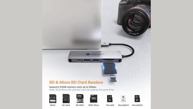 USB-Концентратор NOVOO 6 в 1 смотреть онлайн