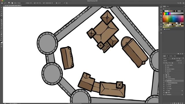 Drawing a Fantasy City Map - Time Lapse: The City of Varrava смотреть онлайн