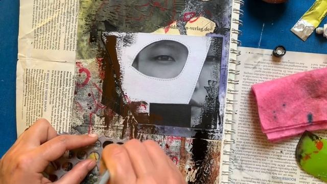 Когда не хочется рисовать. Коллаж, как высвобождающее творчество. смотреть онлайн