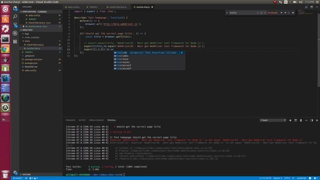 07 Assertions with Chai - WebdriverIO смотреть онлайн
