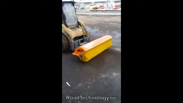 Щётка дорожная коммунальная на минипогрузчик и трактор мтз смотреть онлайн