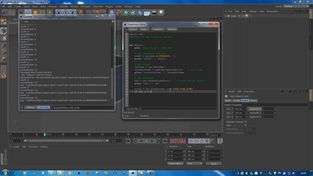 Cinema 4d tutorial - How to create keyframes using Python (17.30) смотреть онлайн