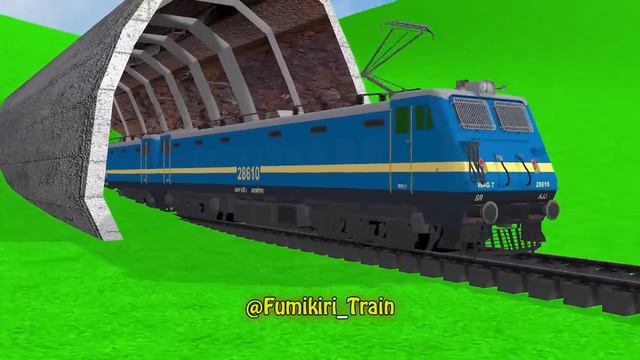 TRAINS VS GIANT HILL🚦 Fumikiri 3D Railroad Crossing Animation #train#поезда смотреть онлайн