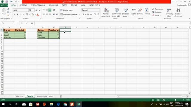 Ejercicio 7, Excel Avanzado смотреть онлайн
