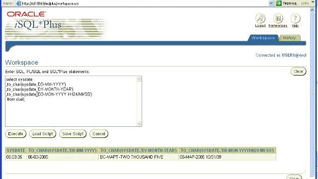 10 Oracle 10g Sql 05 Функции преобразования типов данных смотреть онлайн