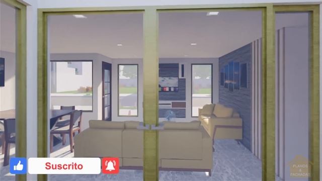 Plano de casa 12x7 metros | 12x7 house design смотреть онлайн