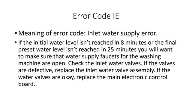 IE Error Code SOLVED!!! Kenmore 796 Front Load Washer Washing Machine 1E смотреть онлайн