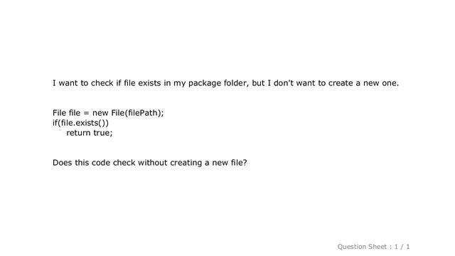 Android : Android; Check if file exists without creating a new one смотреть онлайн