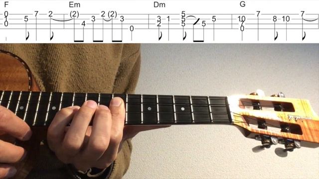 【ウクレレソロカバー TAB】 